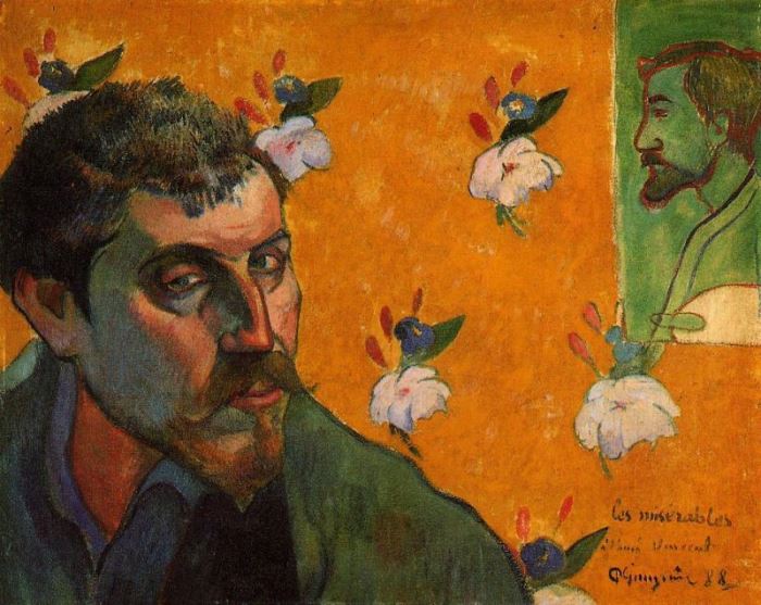 Поль Гоген. Автопортрет «Отверженные», 1888 г.