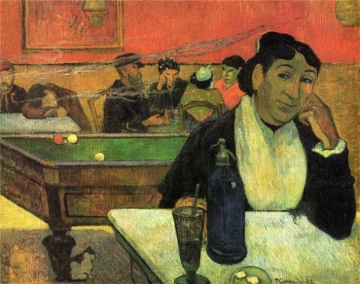 Поль Гоген. Мадам Жину в кафе, 1888 г.