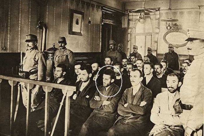 Гаврило Принцип и другие участники покушения на эрцгерцога Фердинанда в зале суда | Фото: funlib.ru