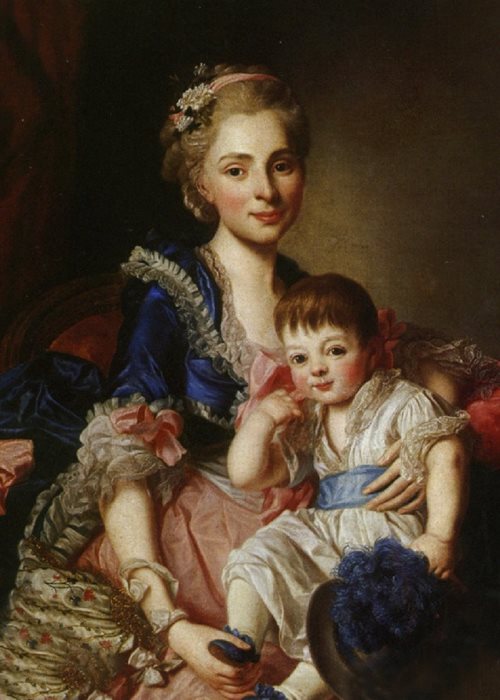 Голицына с сыном Петром, 1767