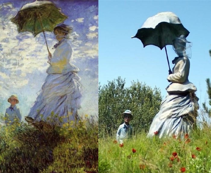 Клод Моне. Женщина с зонтиком
