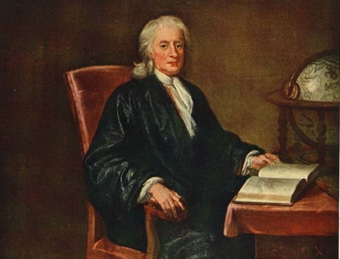 Е. Симен-младший. Портрет сэра Исаака Ньютона, ок. 1726 | Фото: eaculture.ru