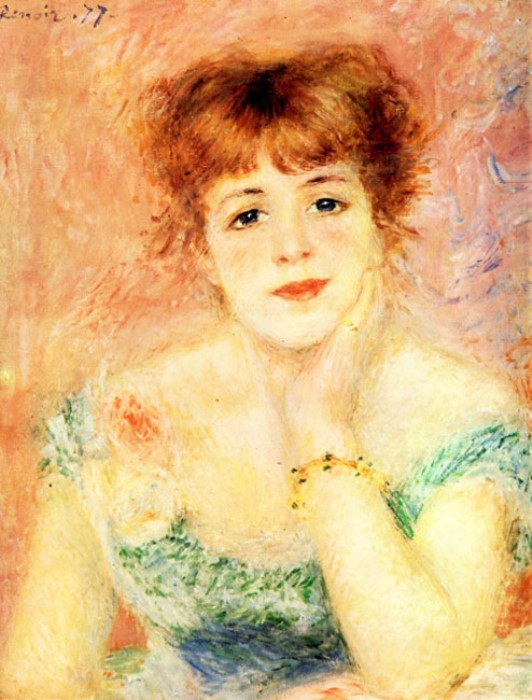 Огюст Ренуар. Портрет Жанны Самари, 1877
