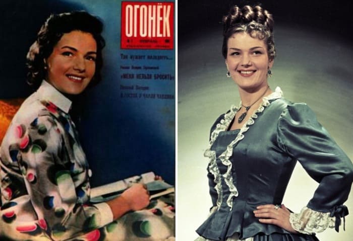 Актриса в 1961 и в 1955 гг. | Фото: kino-teatr.ru