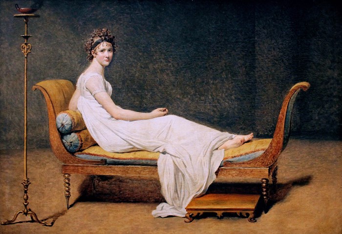 Жак Луи Давид. Портрет мадам Рекамье, 1800