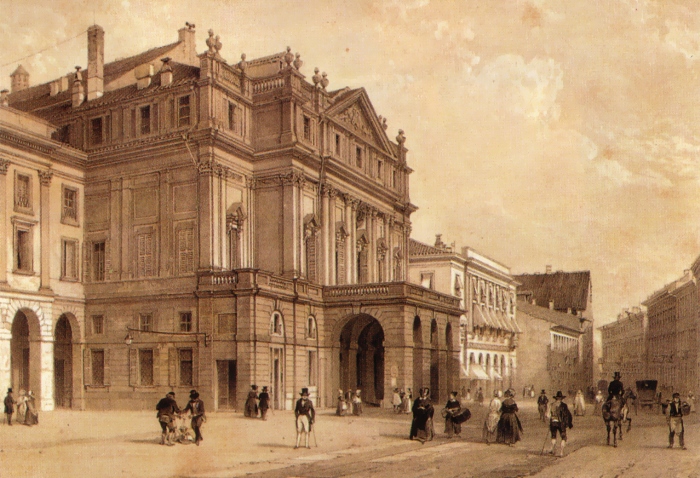 Оперный театр *Ла Скала* в XIX в.