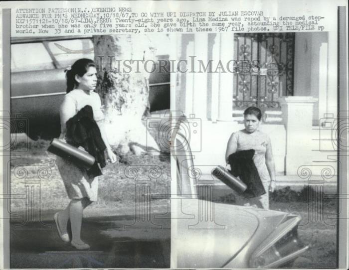 Лина Медина в 1967 году, через 28 лет после рождения первенца