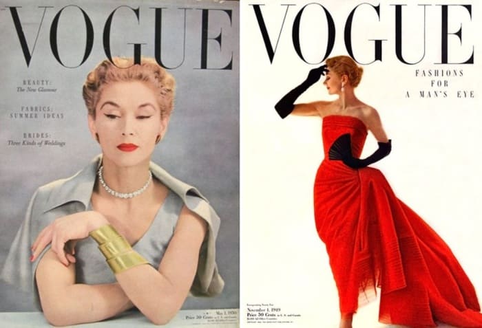 Первая звезда журнала *Vogue* в 1940-х гг. | Фото: telegraf.com.ua, liveinternet.ru