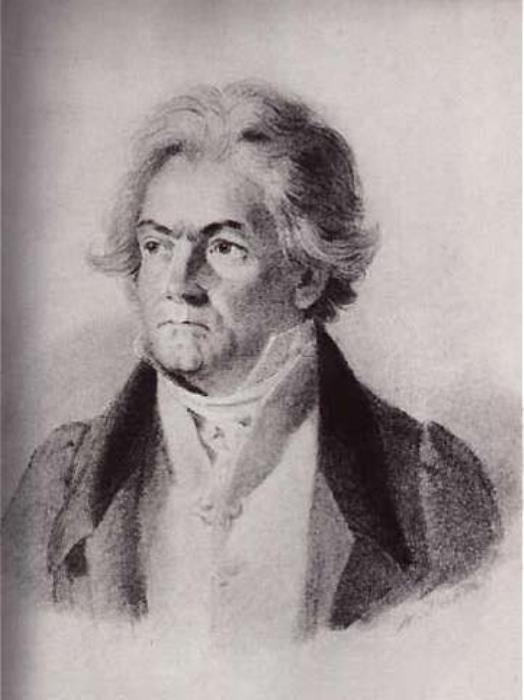 Иоганн Стефан Деккер. Бетховен, 1823