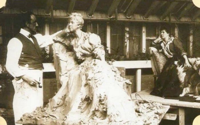 Княгиня Тенишева позирует скульптору П. Трубецкому, 1898 | Фото: liveinternet.ru