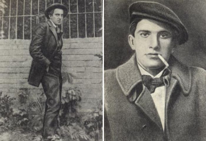 Владимир Маяковский в 1913 и 1915 гг. | Фото: hrono.ru