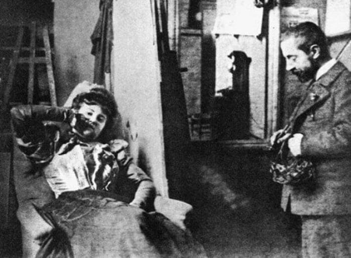 Мизиа в студии Анри де Тулуз-Лотрека, 1895 | Фото: lovers-of-art.livejournal.com