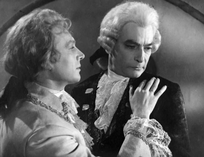Кадр из фильма *Моцарт и Сальери*, 1962