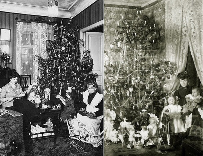 Новогодняя елка. 1910 и 1912 гг.