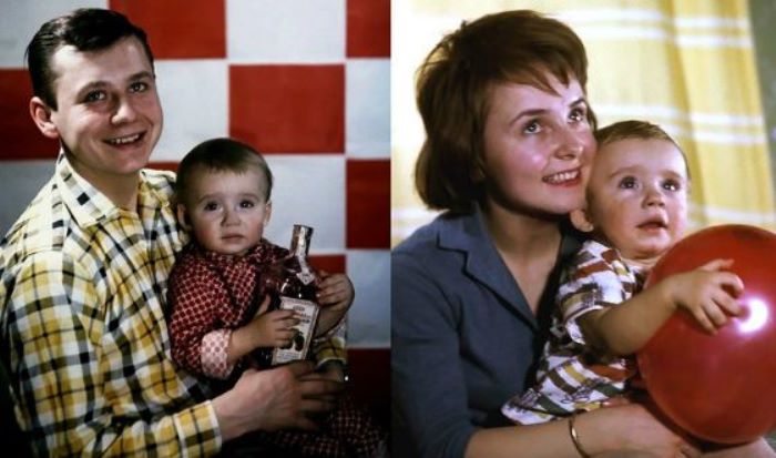 Олег Табаков с первой женой, Людмилой Крыловой, и сыном Антоном | Фото: uznayvse.ru