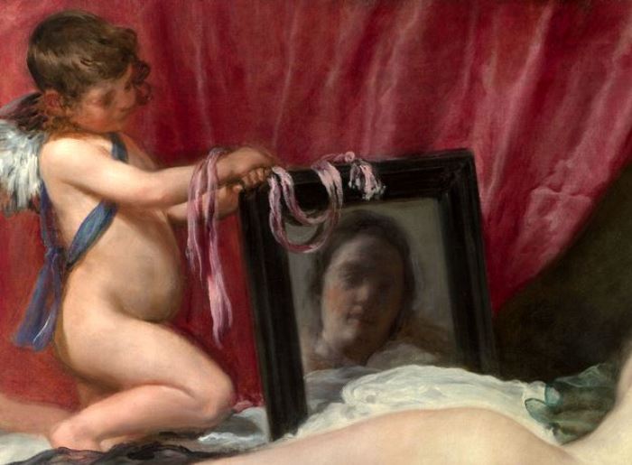 Диего Веласкес. Венера с зеркалом. Фрагмент