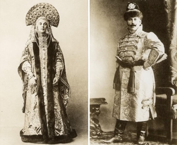 Княгиня Орлова с супругом на костюмированном балу 1903 г. | Фото: kleinburd.ru и liveinternet.ru