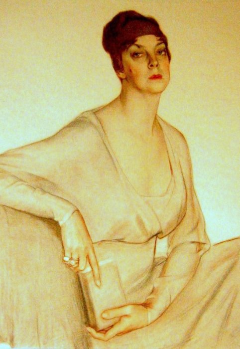 С. Сорин. Портрет княгини Ольги Орловой, 1918 | Фото: artpoisk.info
