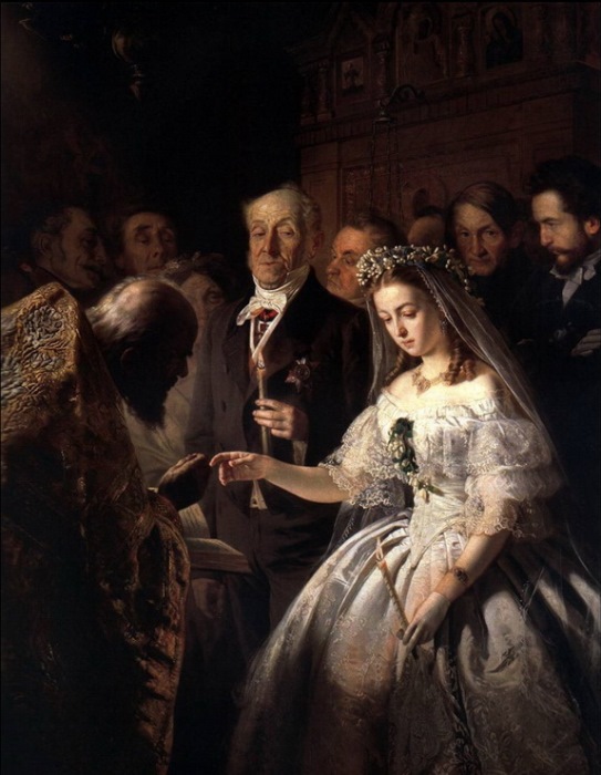 Василий Пукирев. Неравный брак, 1862