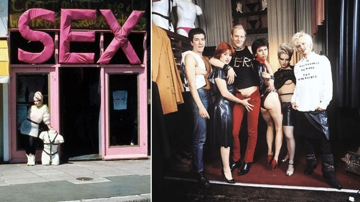 Вивьен Вествуд с друзьями в бутике «Sex», 1976 г.