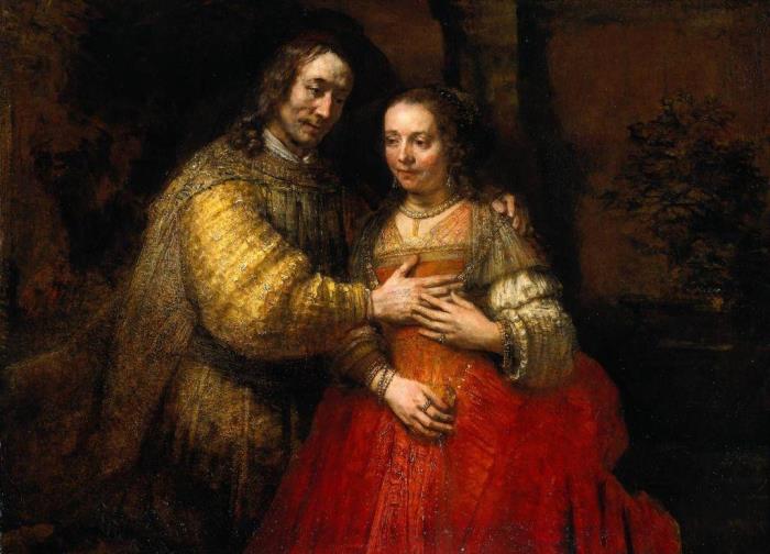 Рембрандт ван Рейн. Еврейская невеста, ок. 1665