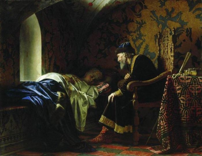 Г. Седов. Царь Иван Грозный любуется на Василису Мелентьеву, 1875