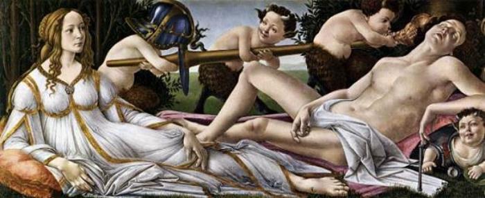 Сандро Боттичелли. Венера и Марс, 1483