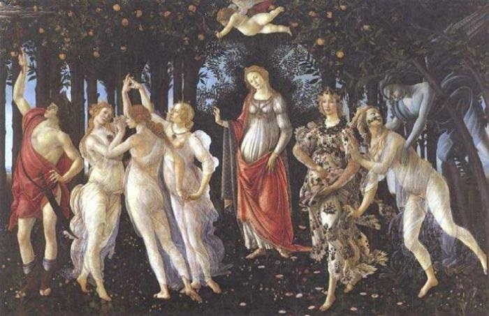 Сандро Боттичелли. Весна (Primavera), 1482