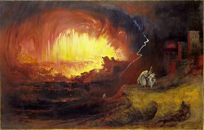 Джон Мартин. Уничтожение Содома и Гоморры, 1852