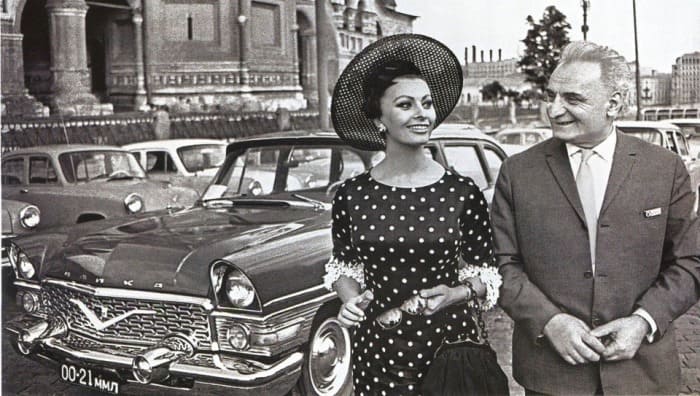 Софи Лорен в Москве, 1965 | Фото: drive2.ru
