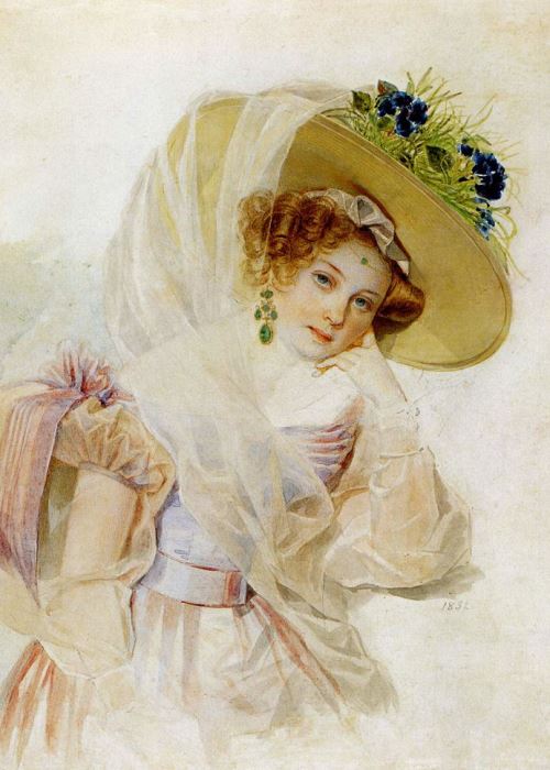 П. Ф. Соколов. Портрет С. А. Урусовой, 1832 | Фото: pinterest.com