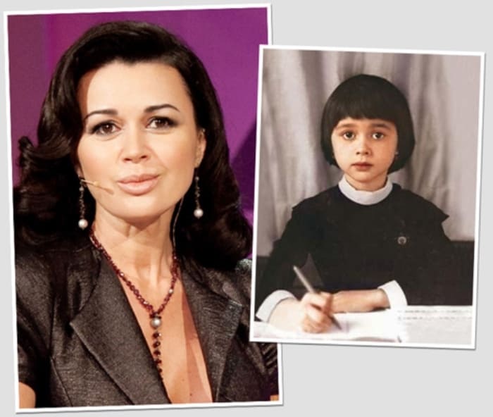 Анастасия Заворотнюк в школьные годы и сейчас | Фото: blognews.am