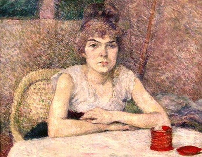 А. де Тулуз-Лотрек. Девушка за столом, 1887. Фрагмент | Фото: liveinternet.ru