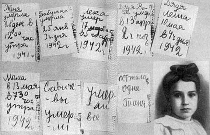 Страницы дневника Тани Савичевой | Фото: world-war.ru