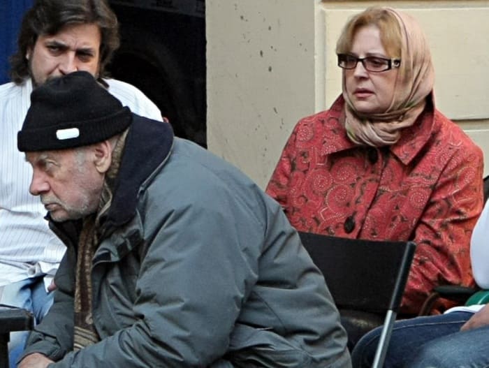 Татьяна Ташова с мужем на съемках фильма *Три женщины Достоевского*, 2010 | Фото: fishki.net