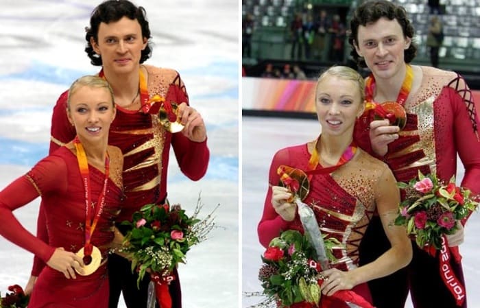Олимпийские чемпионы Татьяна Тотьмянина и Максим Маринин