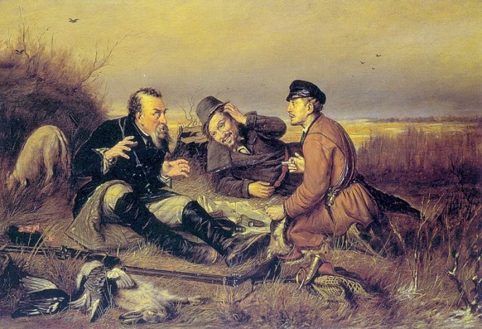 В. Перов. Охотники на привале, копия 1877 г. | Фото: liveinternet.ru