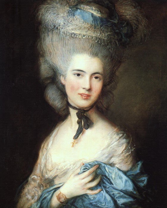Томас Гейнсборо. Портрет дамы в голубом, конец 1770-х гг.
