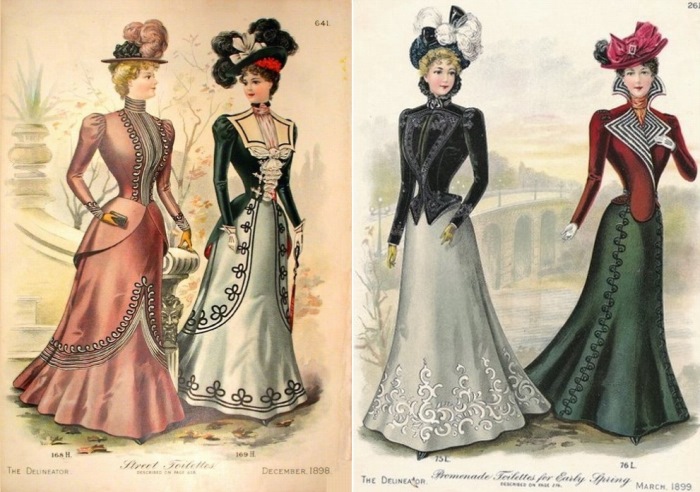 Викторианская мода, 1898-1899