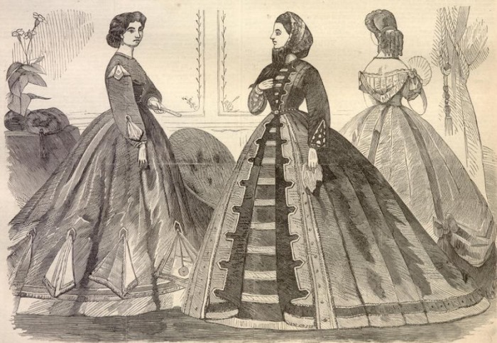 Модный силуэт викторианской эпохи
