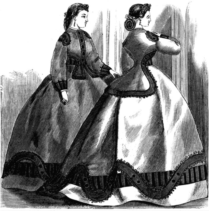 Пышные платья 1860-х