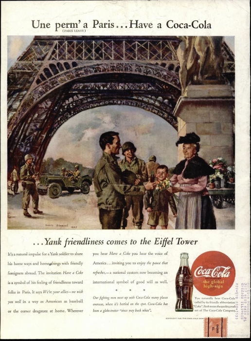 Реклама Coca-Cola в журнале