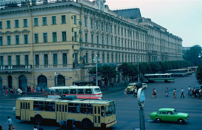  Гостиница Европейская. СССР, Ленинград, 1981 год.