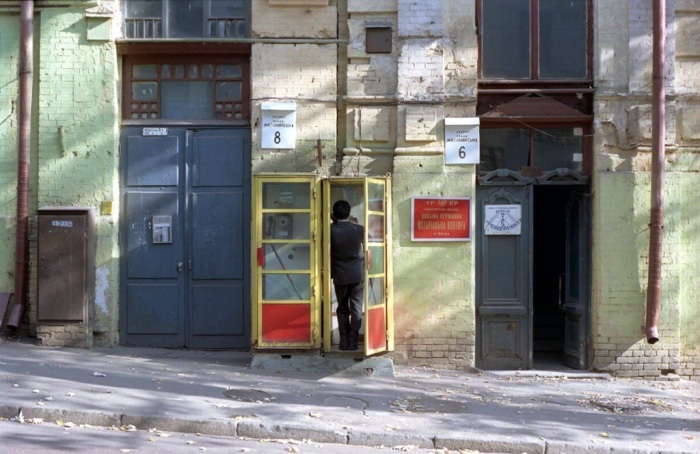 Малая Житомирская улица. СССР, Киев, 1986 год.