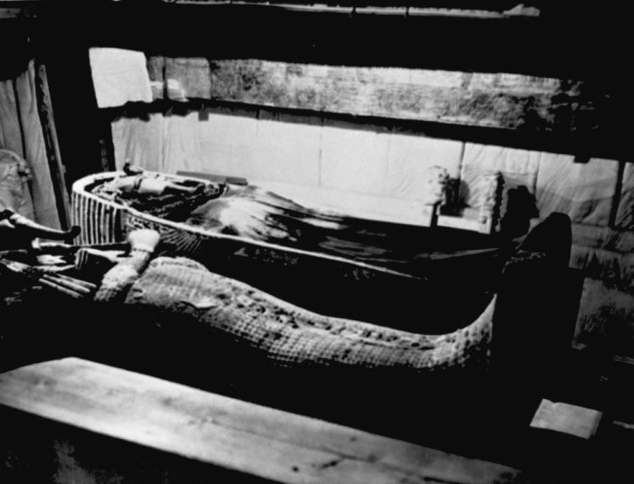 Саркофаг, найденный в гробнице Тутанхамона.