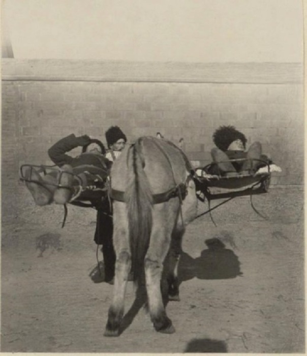  Летучий санитарный отряд в Мукдене в 1905 году.