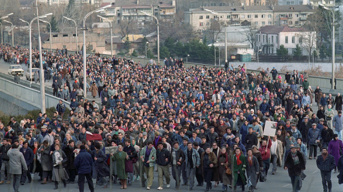 Шествие в Тбилиси, 22 января 1991 года. 