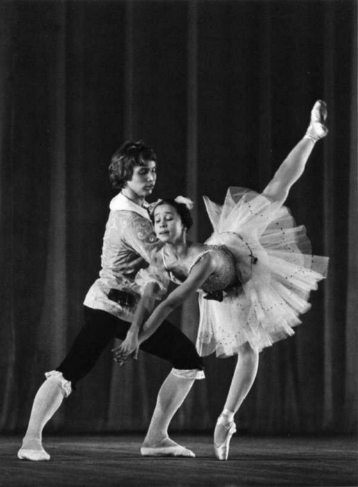 Надежда Павлова и Вячеслав Гордеев на репетиции в 1973 году.