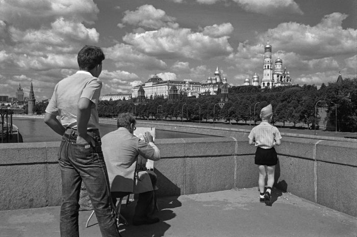 Панорама Московского Кремля в советскую эпоху. СССР, 1987 год. 