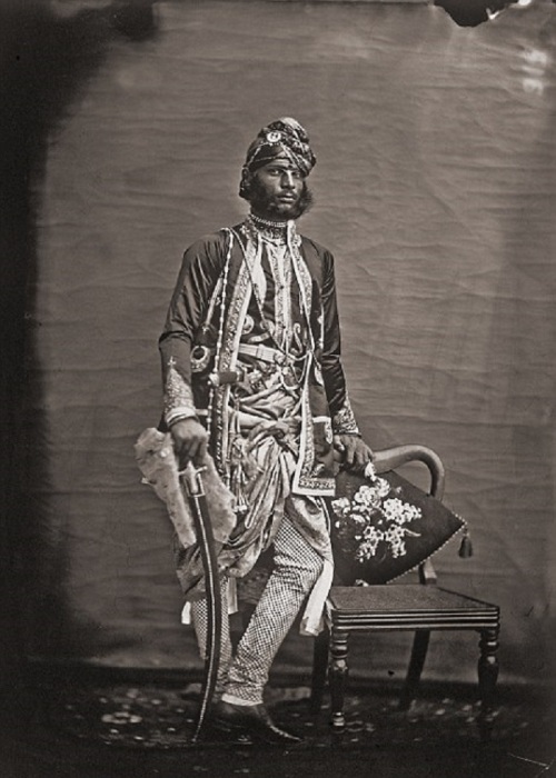 Портрет неизвестного мужчины. Джайпур, примерно 1857 год.